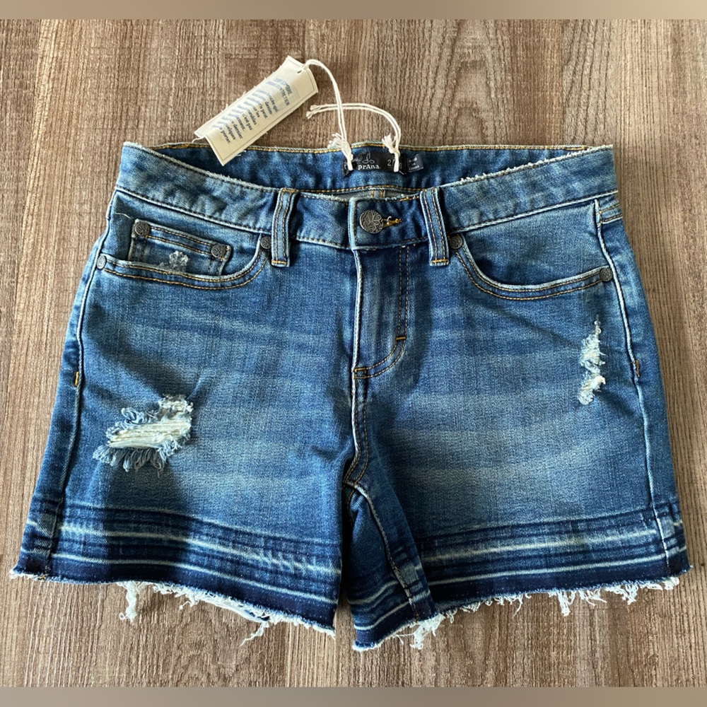 PrAna Jean Shorts